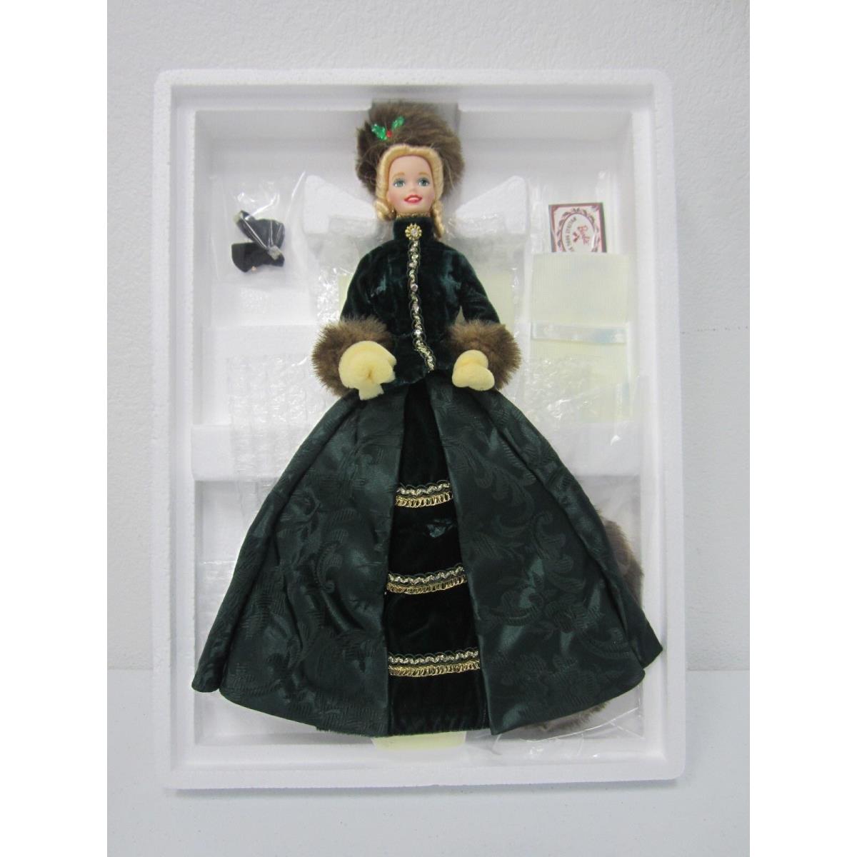 1996 Holiday Caroler Porcelain Barbie Collection 15760 Mattel Nrfb