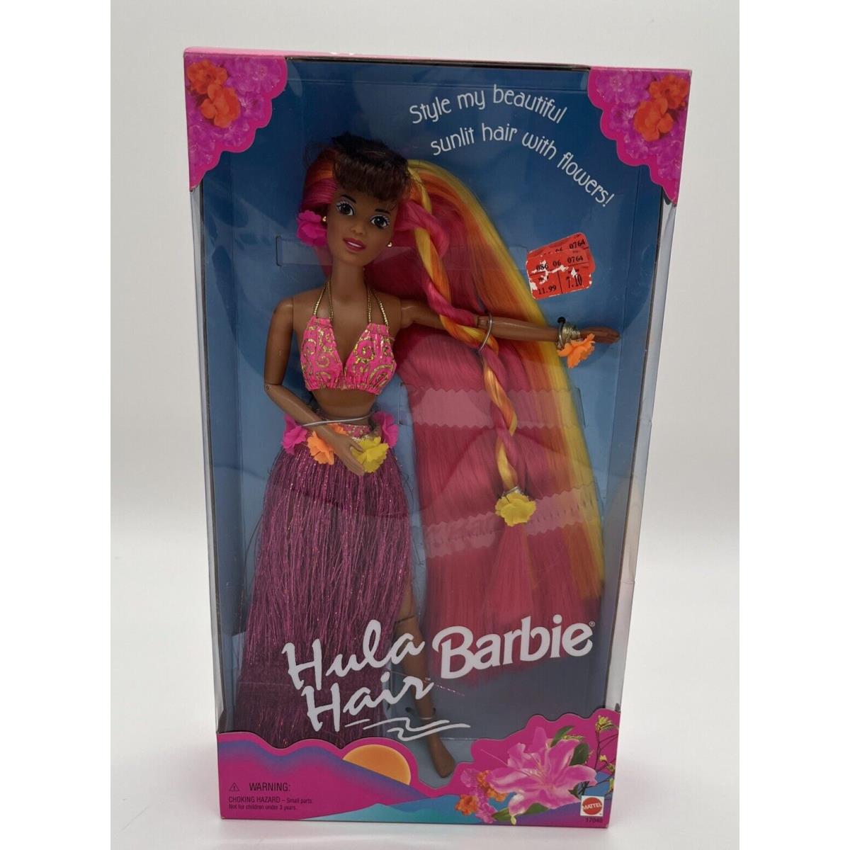 1996 Nrfb Hula Hair African American Barbie 17048