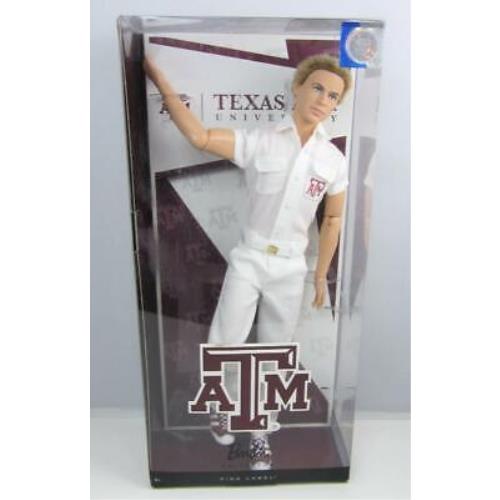 Mattel Barbie .. Ken Texas A M University Yell Cheer Leader Poseable Fully Articulated