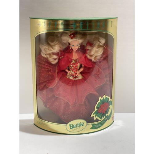 Happy Holidays Barbie 1993 Nrfb Rare Very Hard To Find Mattel Vintage