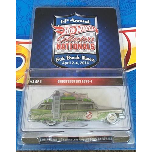 Hot Wheels Nationals Convention Ghostbusters Zamac Slimed Ecto-1 Only 2600 Made