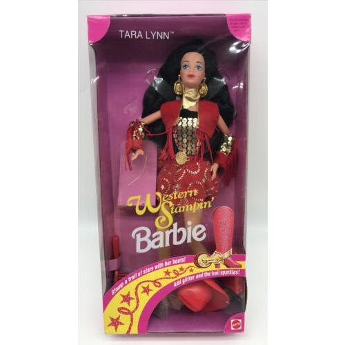 Western Stampin` Tara Lynn Barbie 1993 Nrfb Rare Vintage Very Hard To Find