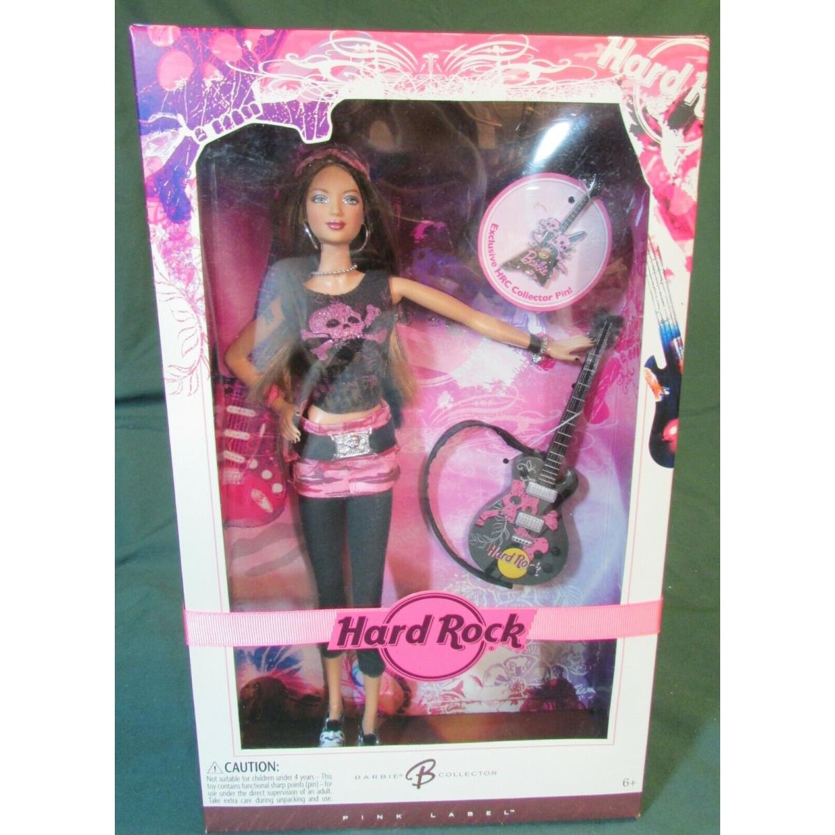 Hard Rock Caf Barbie Doll 2006 K7906 - Pink Label