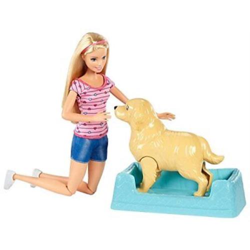 Barbie Newborn Pups Doll Pets Playset Pet Dog Gives Birth To Puppies Blonde