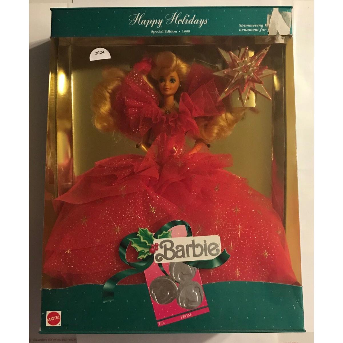 1990 Happy Holiday Barbie - Special Edition - Barbie Collectible 3024