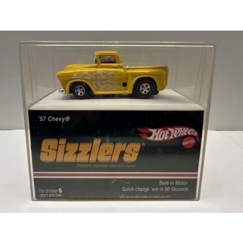 2007 Hot Wheels Sizzlers Yellow `57 Chevy Truck - Rare - - Redlines