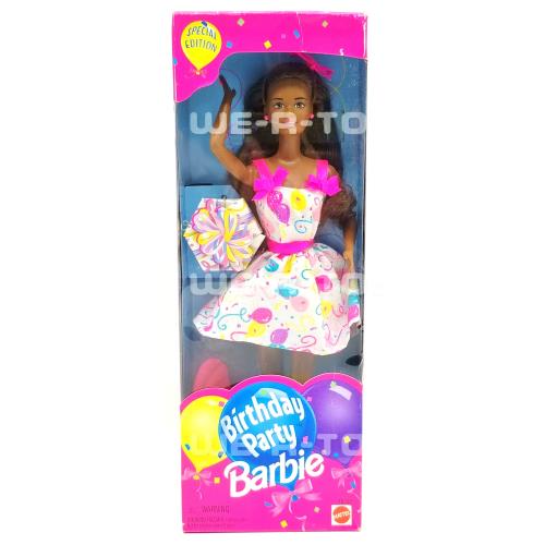 Barbie Birthday Party Barbie Doll African American Special Edition 1997 Mattel