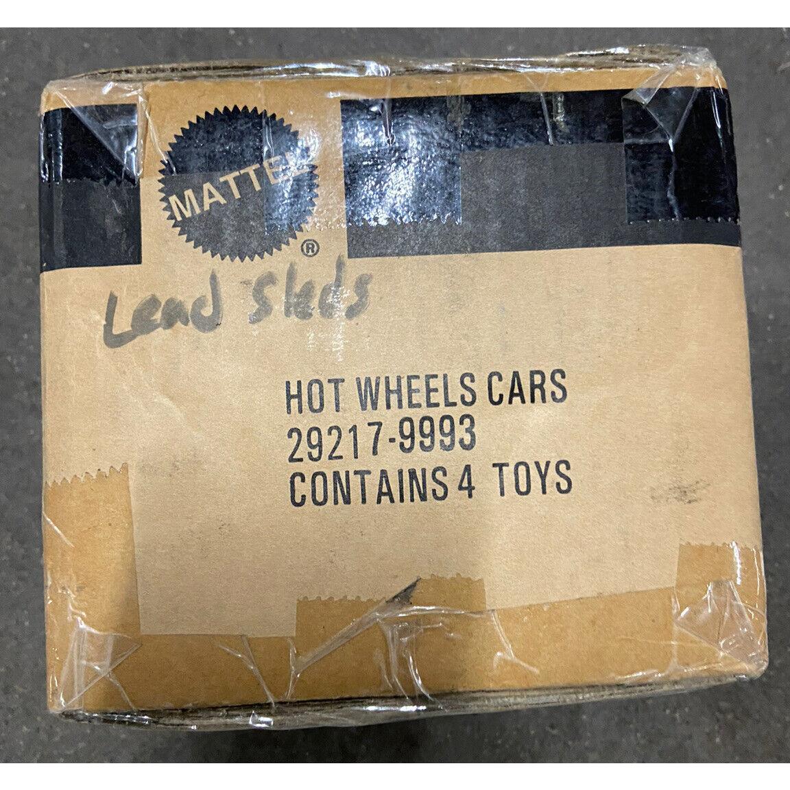 Factory Case Of 4 Hot Wheels Cars Toys Land Sleds Rare 29217-9993