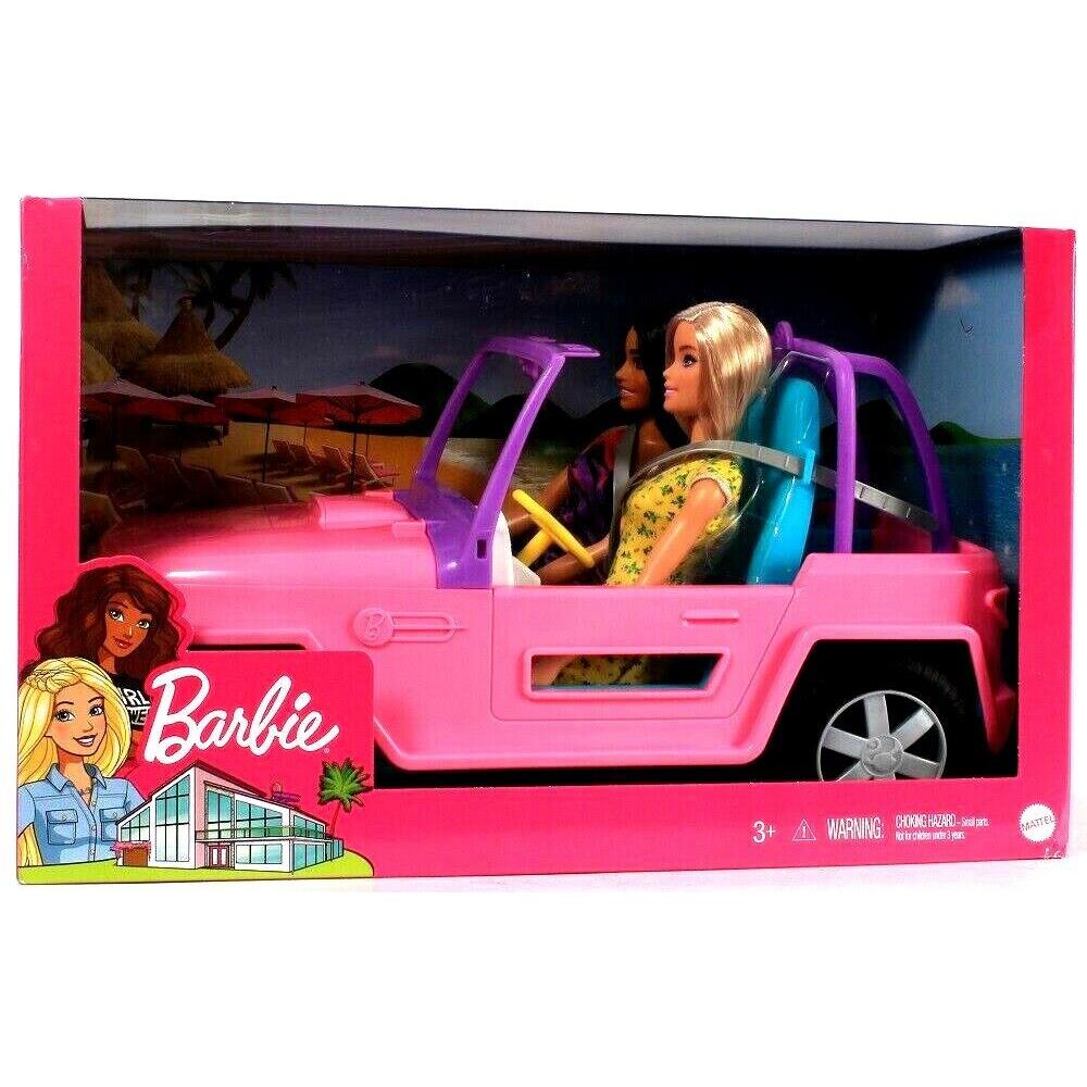 Mattel Barbie 2 Count Dolls Pink Off Road Vehicle Set Age 3 Years Up