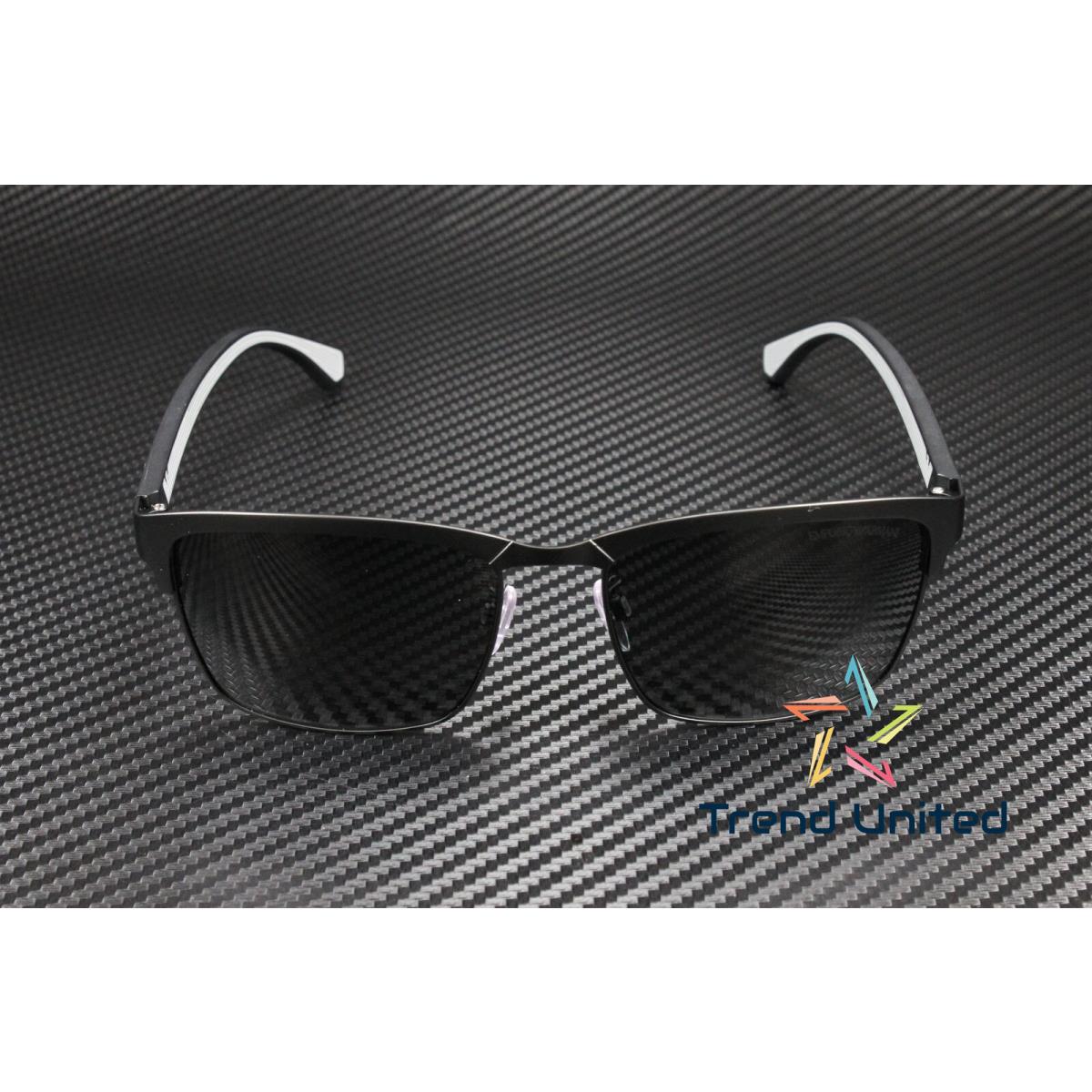 Emporio Armani EA2087 301487 Matte Black Grey 56 mm Men`s Sunglasses