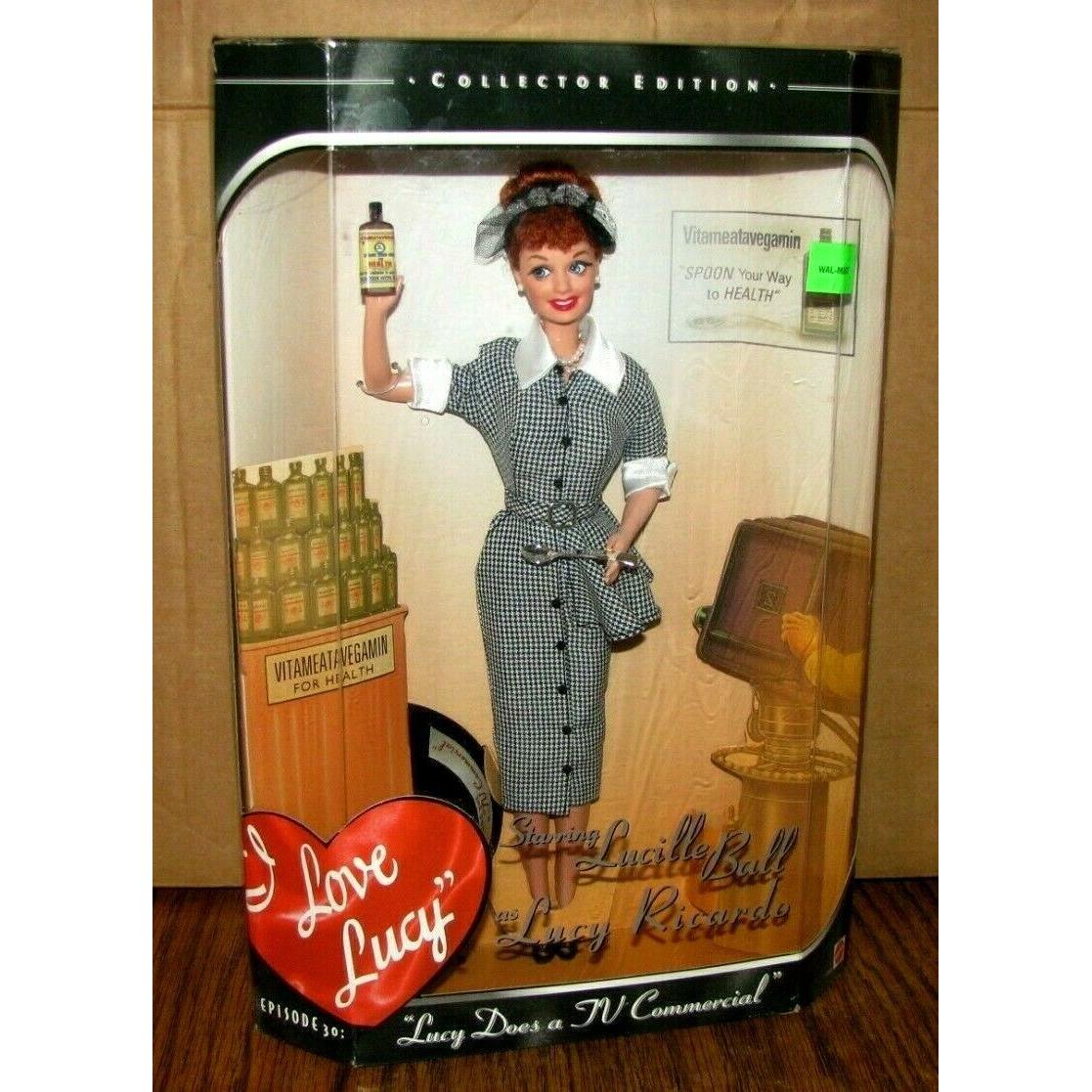 I Love Lucy Lucy Does a Commercial 1997 Barbie Doll Collector Ed Mattel 17645