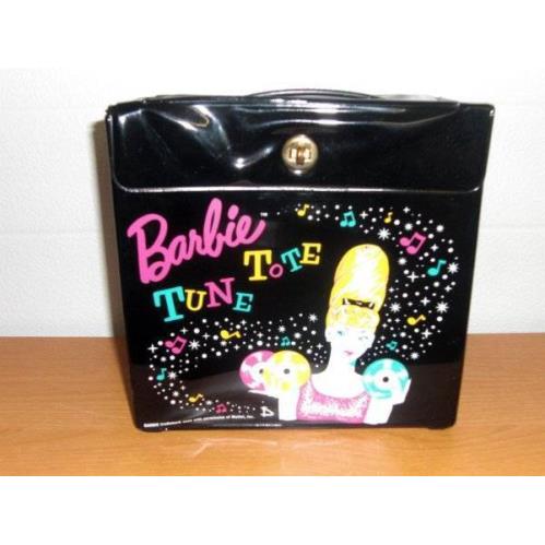 Mattel Convention Vinyl Barbie Tune Tote 45 Rpm Record Carrying Case