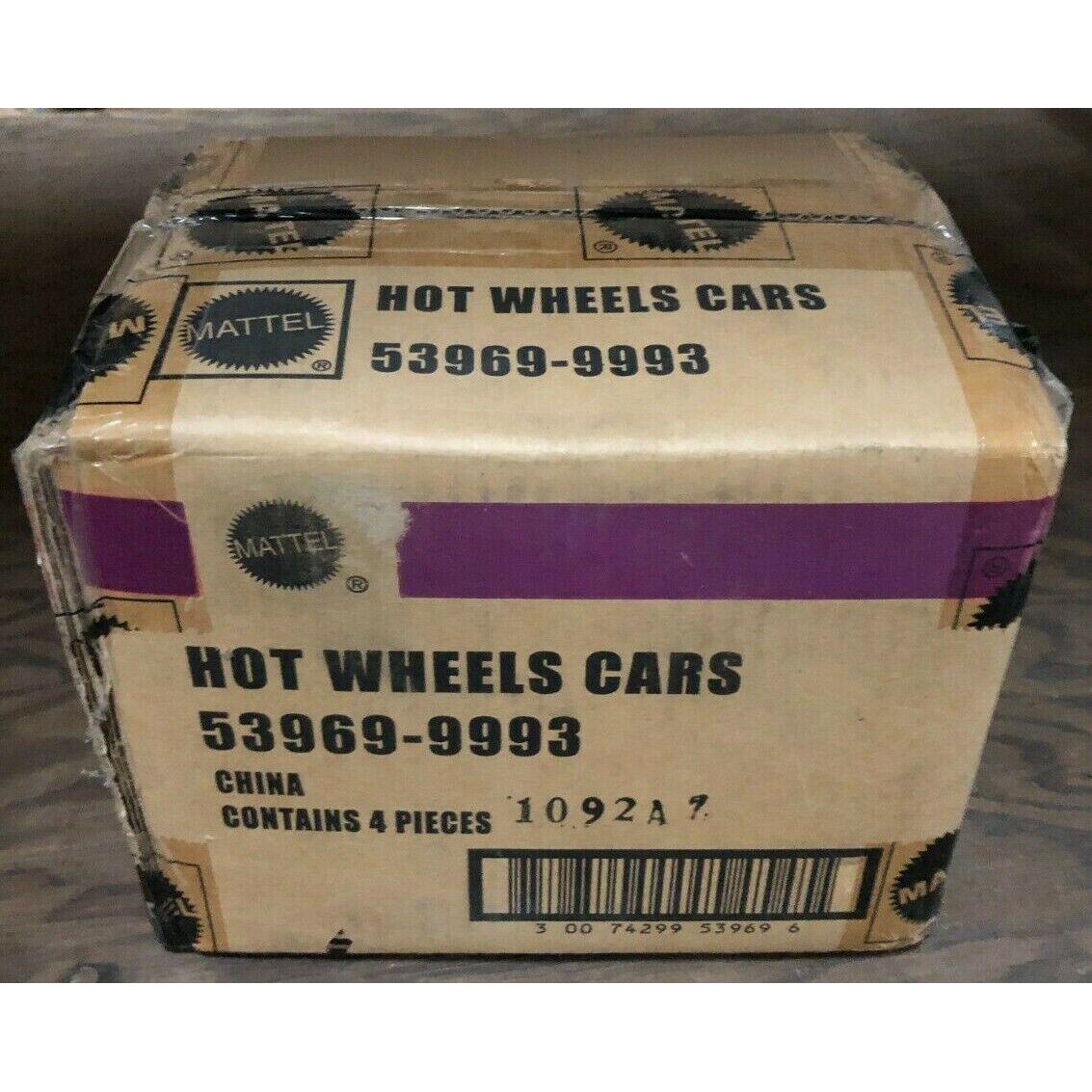 Factory Case Of 4 2002 Hot Wheels LE Vintage Pony Wars Road Racing Car Set 53969