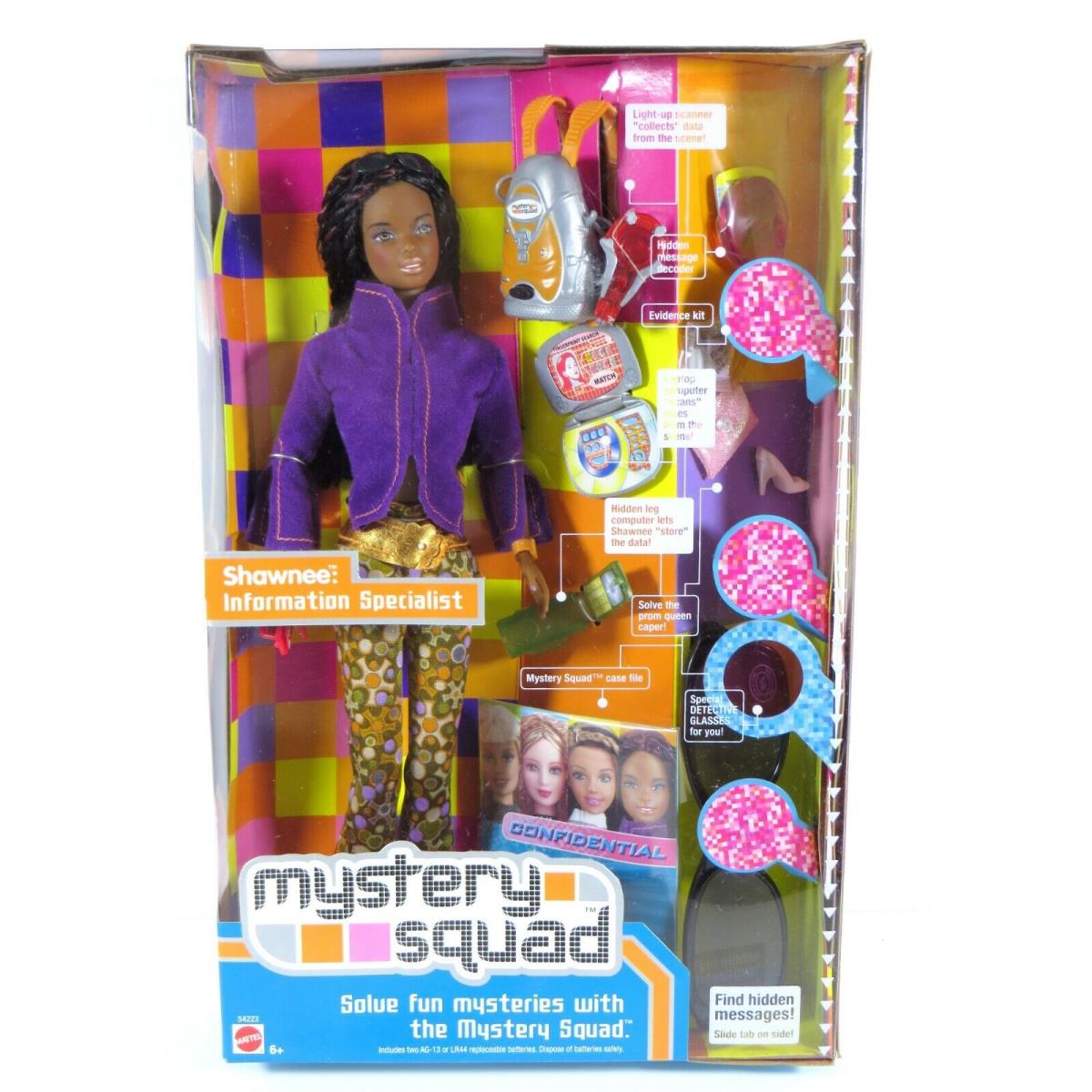 Barbie Doll 2002 Mystery Squad Shawnee 54223 Information Specialist