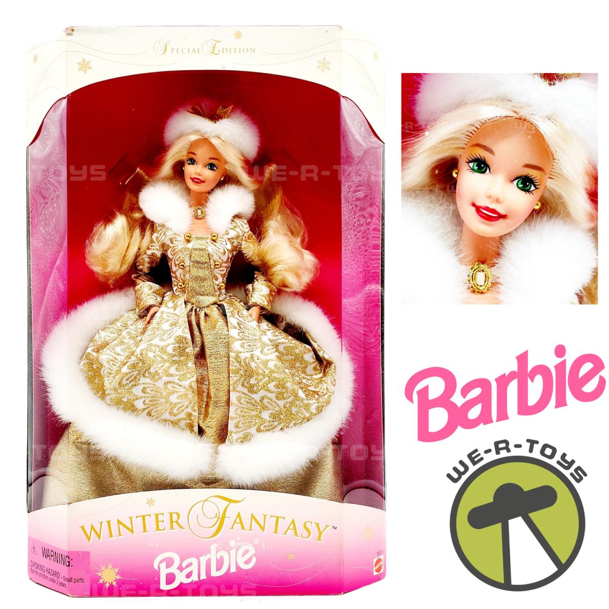 1995 Winter Fantasy Barbie Doll Blonde Special Edition Sam`s Club Exclusive