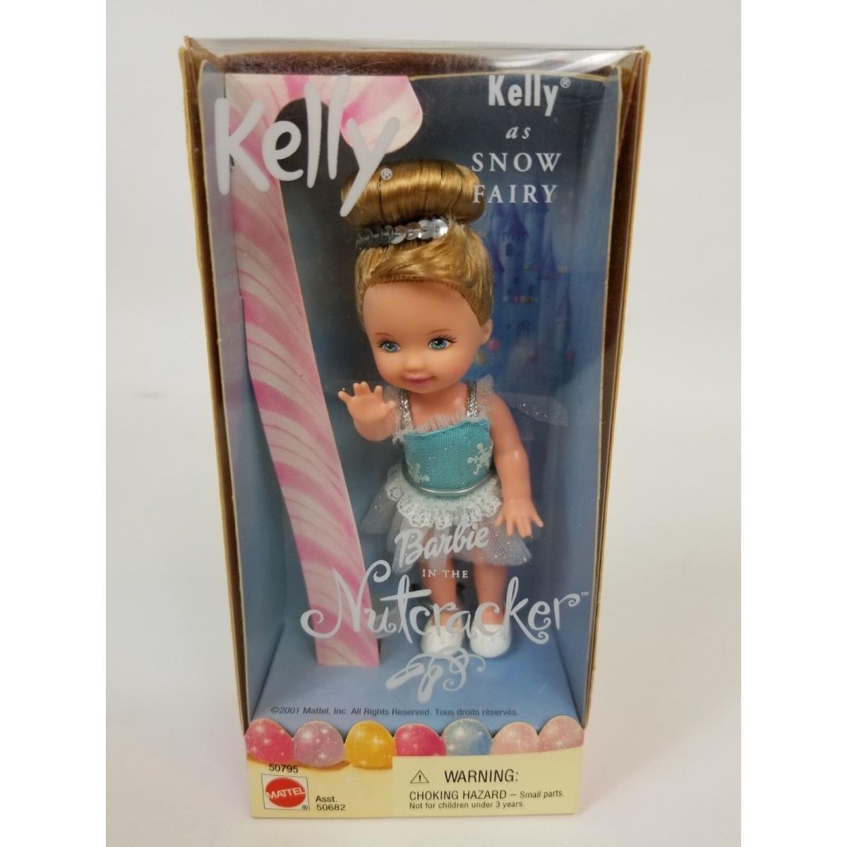 Mattel Barbie Nutcracker Kelly as Snow Fairy Doll 2001 Nrfb 50795