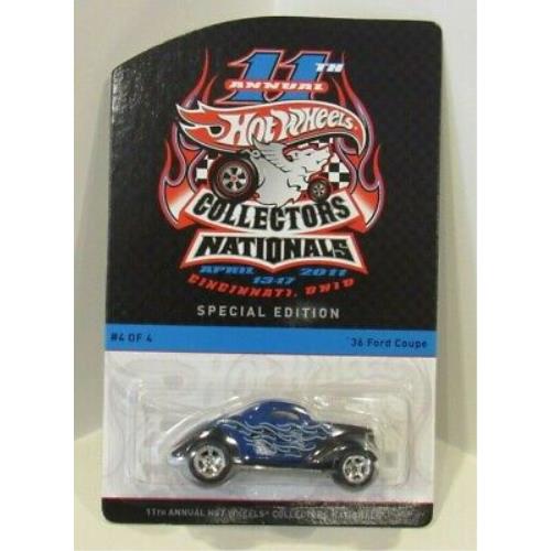 `36 Ford Coupe Hot Wheels 11th Nationals Finale/ticket 29/1200 RR Rumble Seat