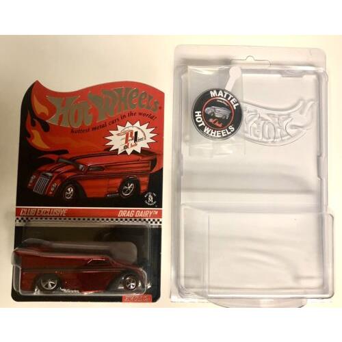 Hot Wheels Rlc Exclusive Spectraflame Red Drag Dairy Truck 29 Of 3 500 - NM