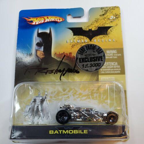 Hot Wheels Batman Begins 2005 Sdcc Comic Con Excl. Silver 1/3 000 Autographed
