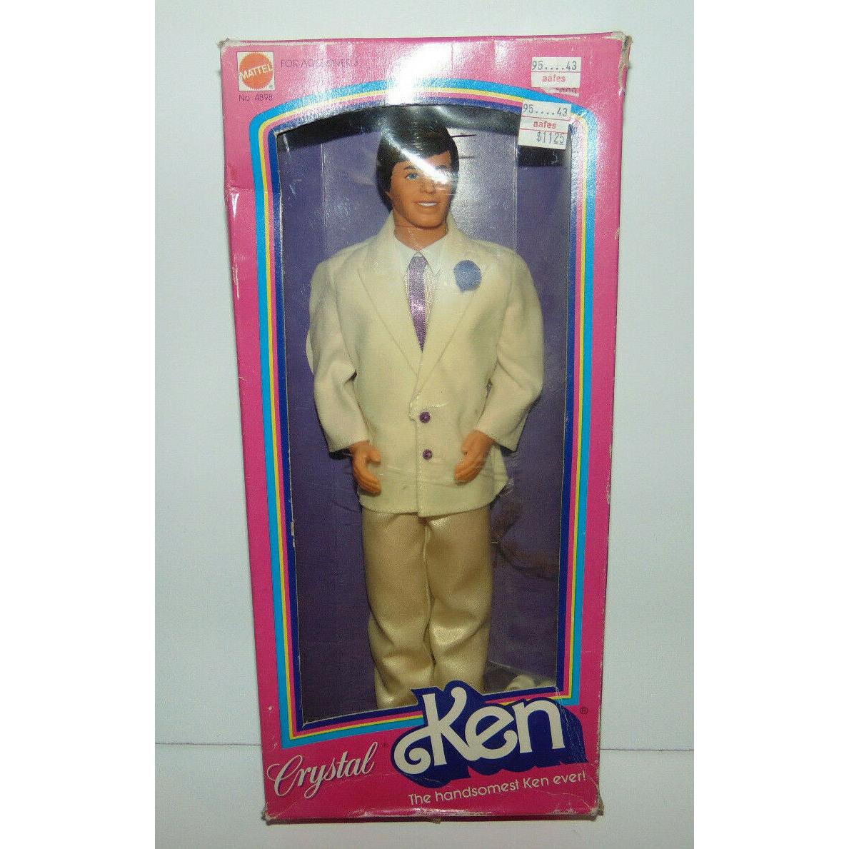 Vintage 1983 Mattel Barbie Crystal Ken Doll The Handsomest Ken Ever