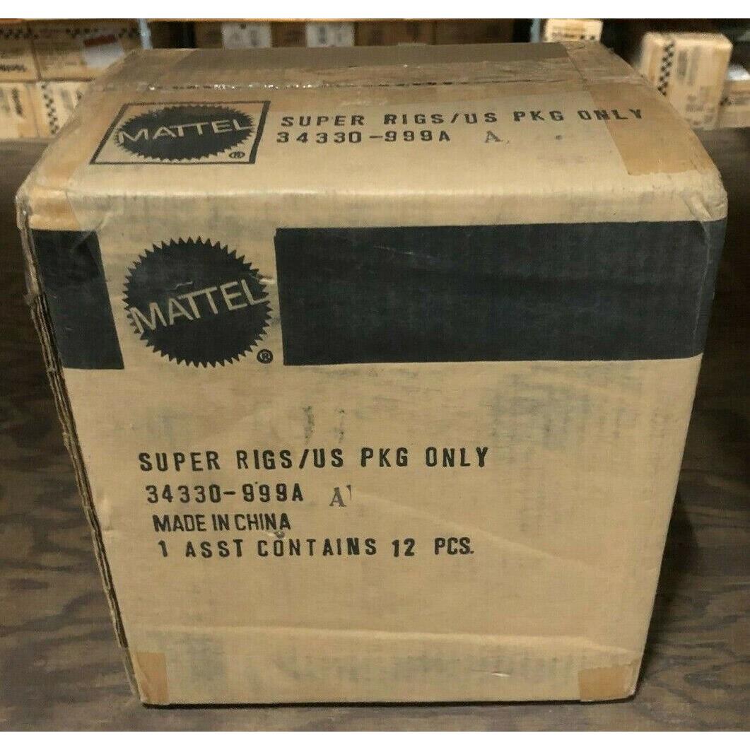 Factory Case Of 12 - Matchbox Super Rigs US Pkg Only 34330-999A Vintage Rare