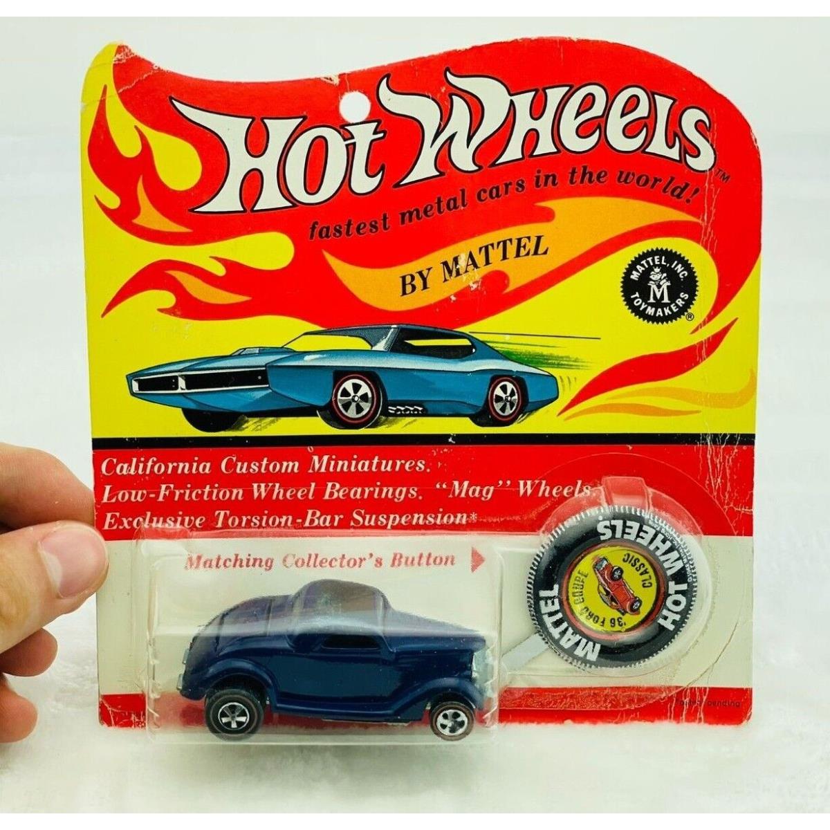 Hot Wheels Redline Classic 36 Ford Coupe Dark Blue Blisterpack BP Carded Wow