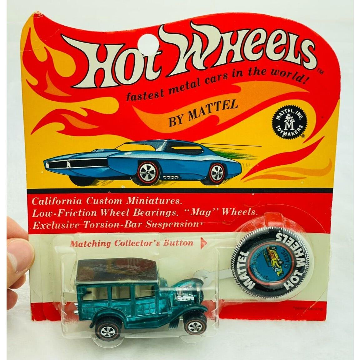 Hot Wheels Redline Classic 31 Ford Woody Aqua US Blisterpack BP Carded Wow