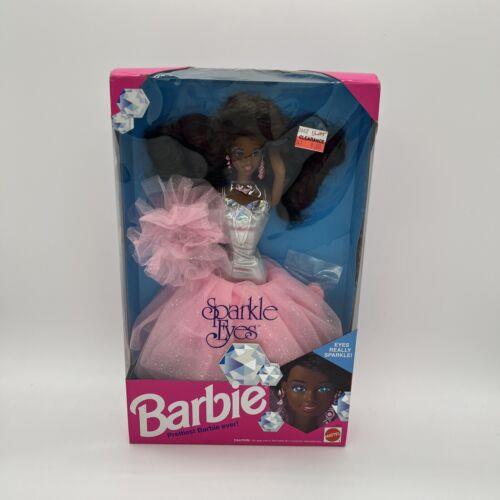 Mattel Vintage 90s Sparkle Eyes Barbie Doll Black African Box Model 5950