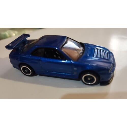 Hot Wheels Nissan Skyline Gt-r R34 Blue Fast Furious Prototype Unspun
