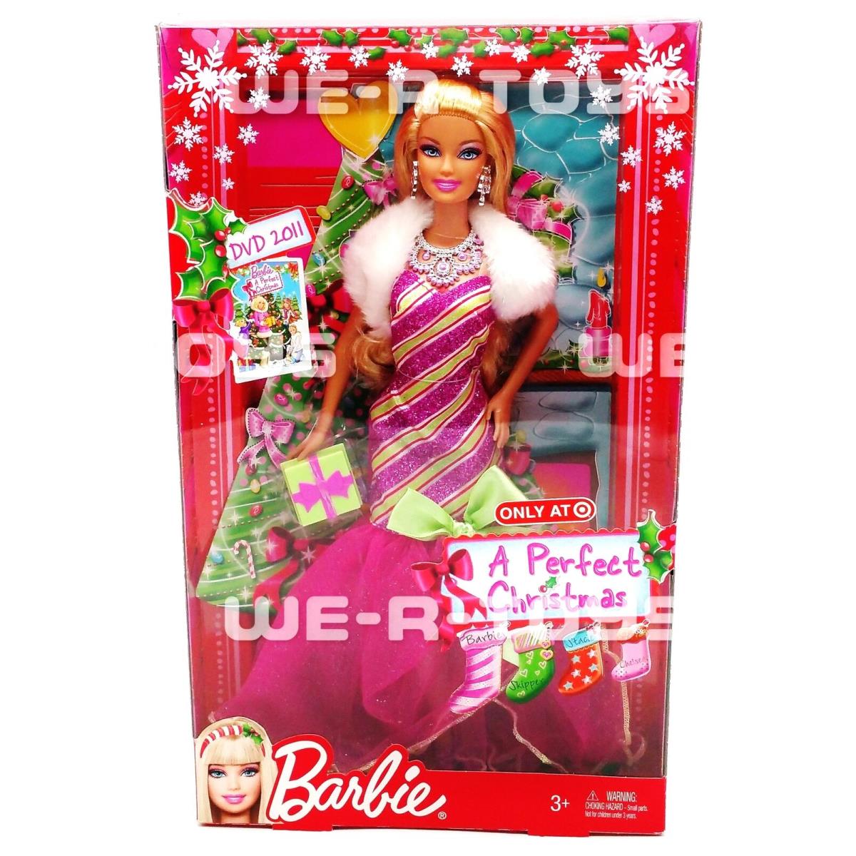 Barbie A Perfect Christmas Doll Target Exclusive Mattel 2011 No. V6985 Nrfb