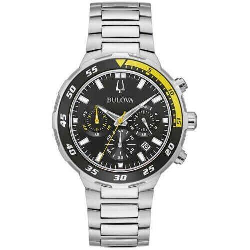 Bulova Men s Stainless Steel Sport Chronograph Watch - 98B378 /