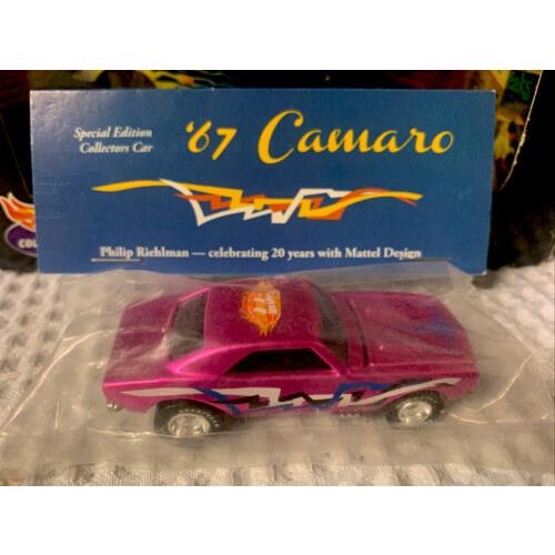 Hot Wheels 27th Convention Dinner Giveaway `67 Camaro Hot Pink 1 Of 3 Raffled