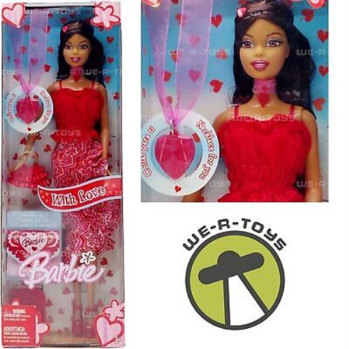 Barbie with Love African American Valentine Doll 2005 Mattel H8255 - Doll Eye:
