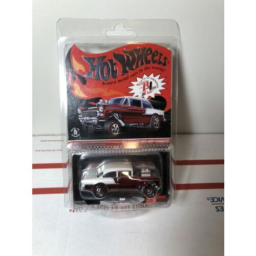 Hot Wheels Car Red Line Club Exclusive 55 Chevy Bel Air Gasser Collector Edition