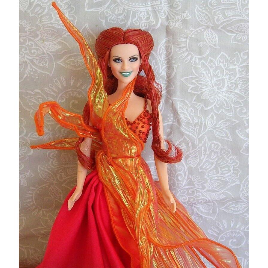 Barbie Reese Witherspoon Hybrid Doll as Dancing Fire W/box Doll Stand Coa