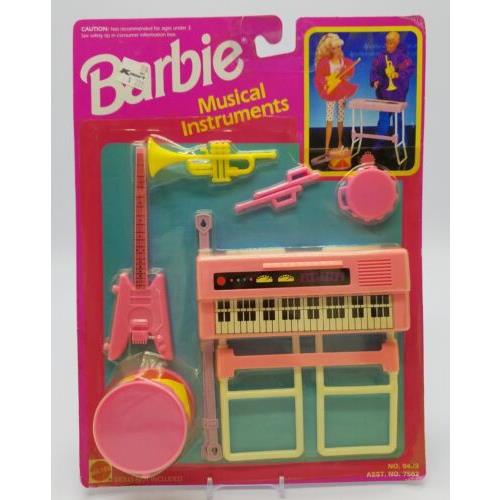 Mattel Barbie 1992 Vintage Barbie Musical Instruments 7562
