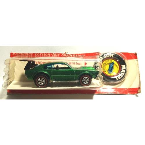 Package 1969 Hot Wheels Redline Mighty Maverick - Green - Hong Kong