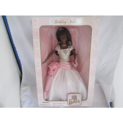 Barbie Birthday Wishes African American 1998 Collector Edition First in Series