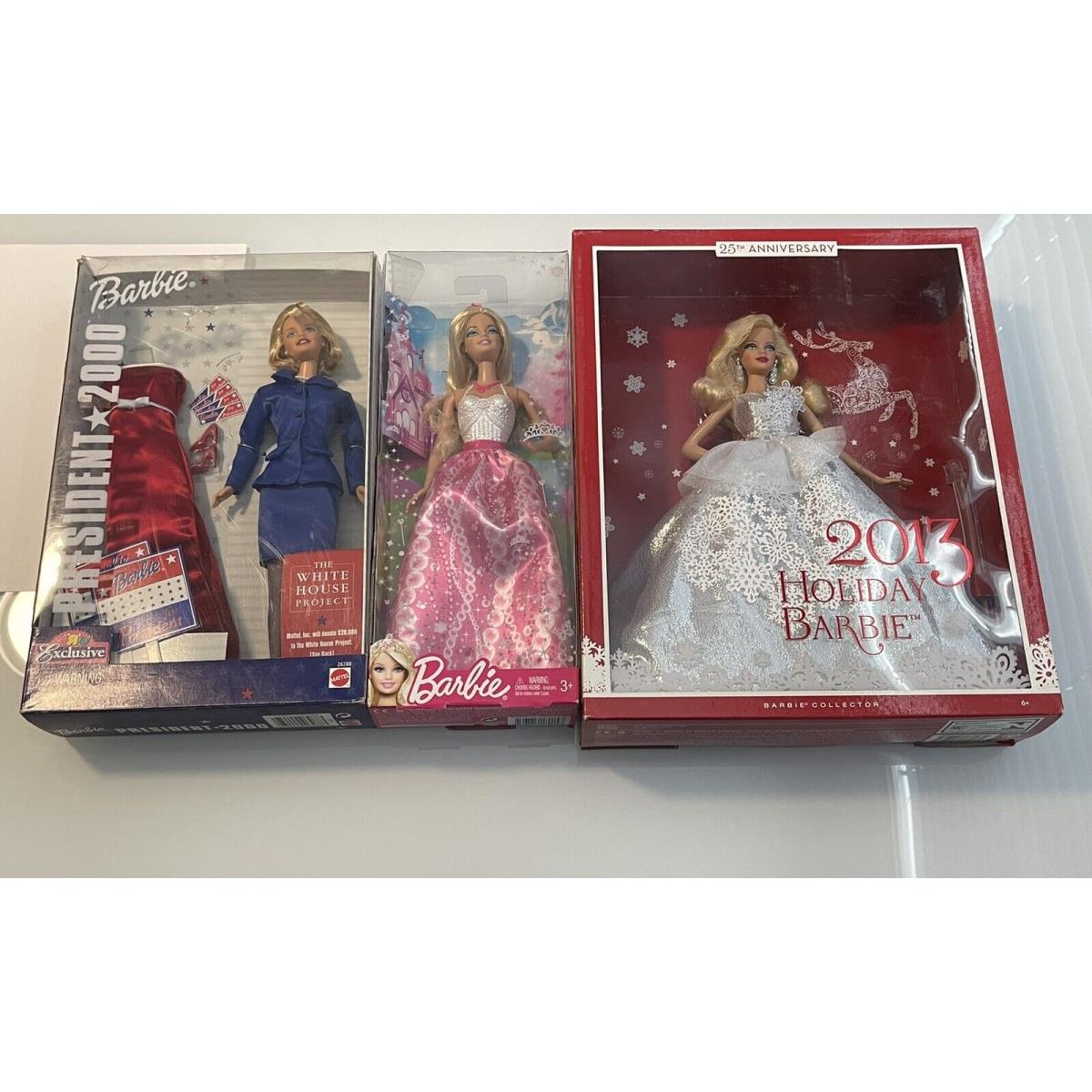 2013 Holiday Barbie - Barbie Collector President 2000 and Princess Barbie