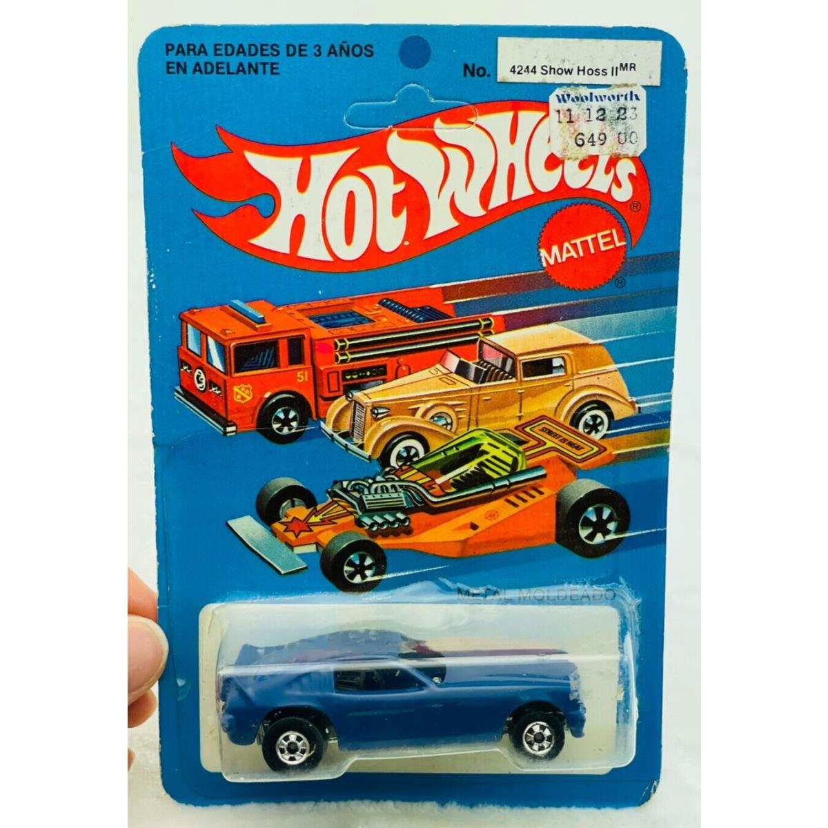Hot Wheels Blackwall Show Hoss II Blue Mexico Mexican Aurimat in Blisterpack