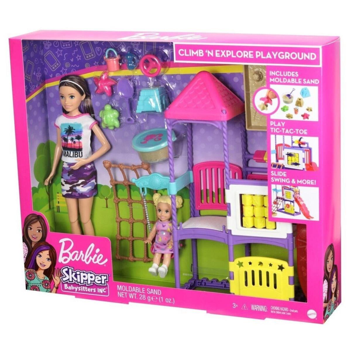 Barbie GHV89 Barbie Skipper Babysitters Inc. Climb `N Explore Playground Playset