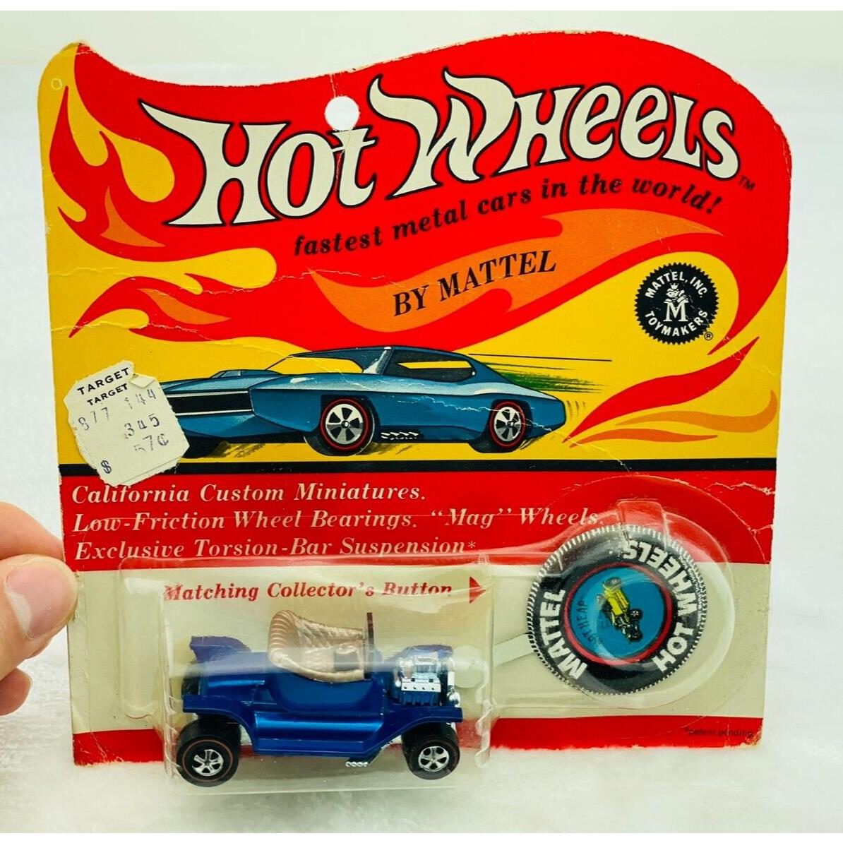 Hot Wheels Redline Hot Heap US Blue Tan Int Blisterpack BP Wow Cheetah Card