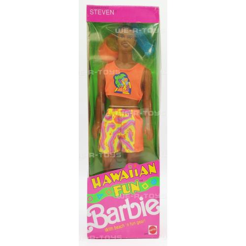 Barbie Hawaiian Fun Steven Doll 1990 Mattel No 5945 Nrfb