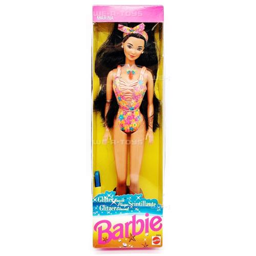 Barbie Glitter Beach Marina Doll Mattel 1992 4924