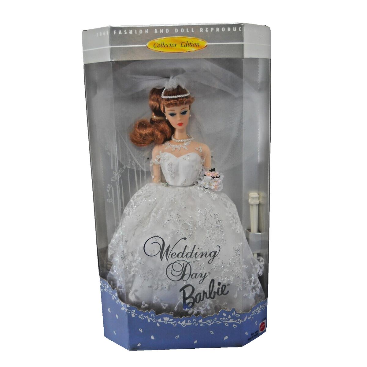 1996 Reproduction 1961 Wedding Day Barbie Redhead Collector Edition 17120 Nrfb