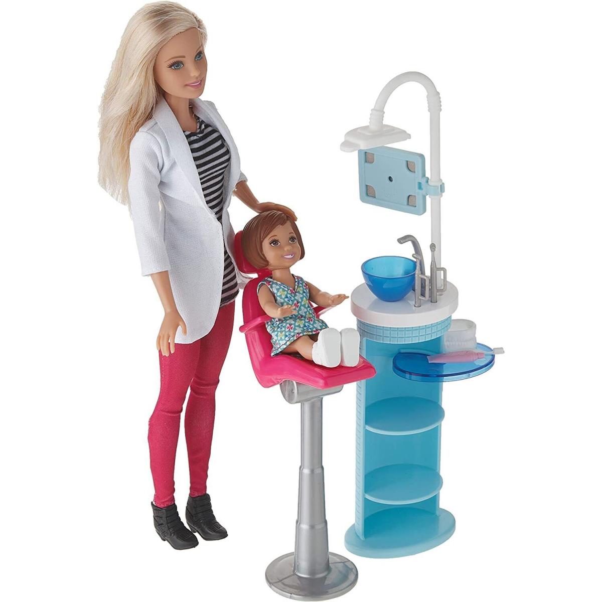 Barbie Careers I Can Be A Dentist Doll Playset Messy Hair