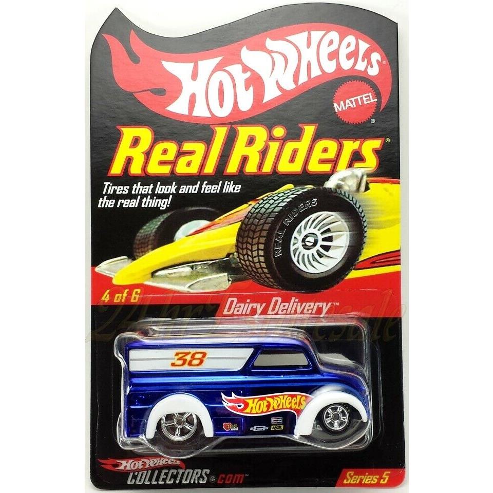 Hot Wheels Rlc 06 Real Riders Dairy Delivery HW Racing Sapphire Blue Nice