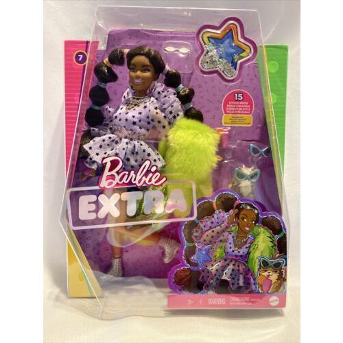 Barbie Extra Doll in Top Shorts Furry Shrug with Pet Pomeranian 7 - 2021