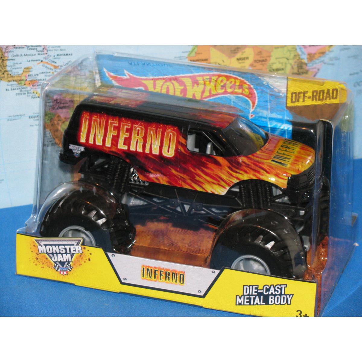 1/24 Hot Wheels Monster Jam Truck Inferno Off-road Die-cast Vhtf