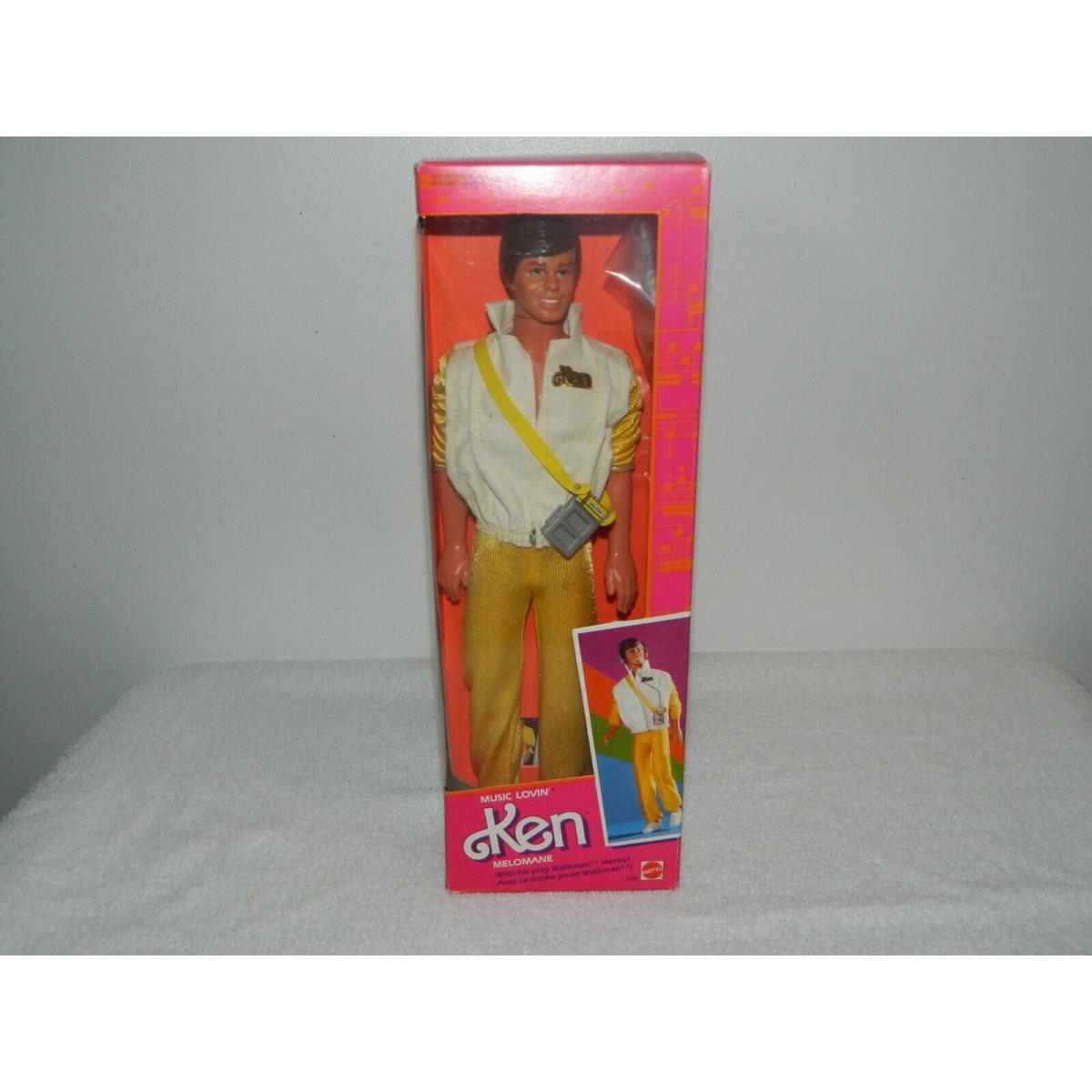 1985 Mattel Music Lovin` Melomane Foreign Issue Ken Barbie Doll Nrfb 2388